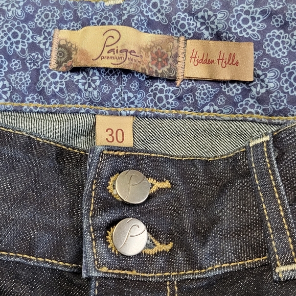 Paige Premium Denim Hidden Hills Women's Blue Jeans. Size 30 - Picture 7 of 11